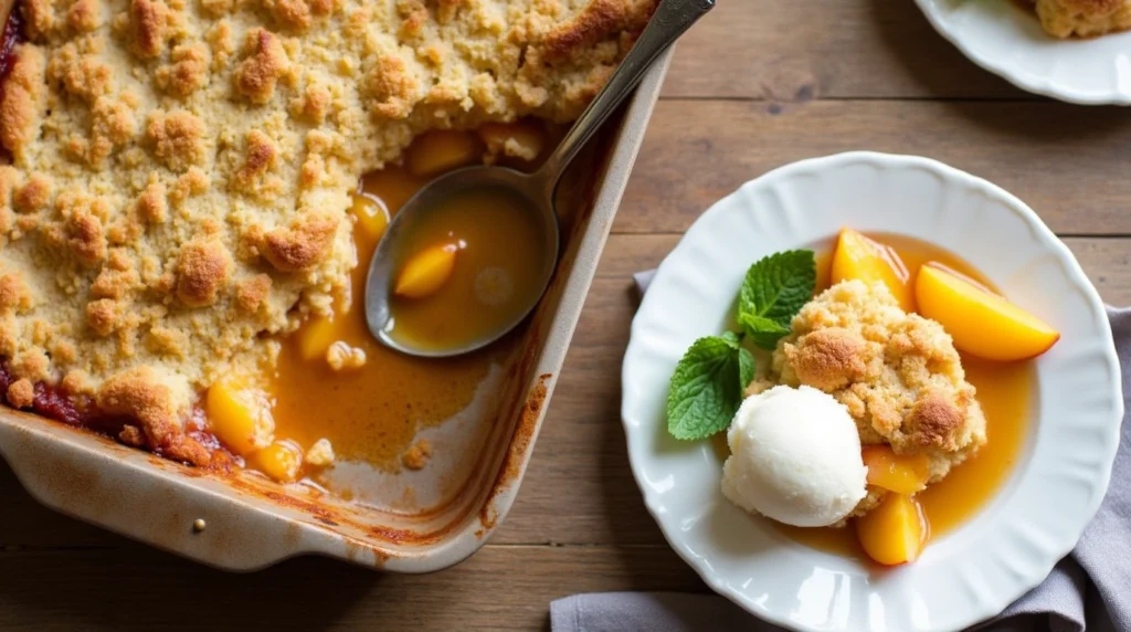 peach cobbler recipe with cake mix